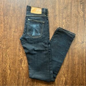 Naked & Famous Denim Dark Indigo Selvedge Slim Stretch Jeans